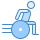 스포티 한 휠체어 사용자 icon