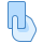 blue ui style soccer yellow card icon