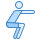 blue ui style squats icon