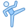 blue ui style 카라테 icon