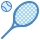 blue ui style 테니스 icon
