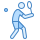 blue ui style tennis player icon