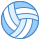 blue ui style volleyball icon