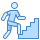 blue ui style staircase icon