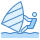 blue ui style 윈드 서핑 icon