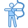 blue ui style 양궁 icon
