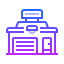 gradient style warehouse icon