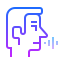 gradient style 음성 인식 검색 icon