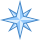 blue ui style wind rose icon