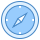 blue ui style 나침반 icon