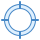 blue ui style target icon