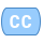 blue ui style 자막 icon