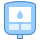blue ui style glucometer icon