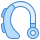 blue ui style hörgerät icon