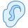 blue ui style ear icon