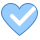 blue ui style 심장 건강 icon