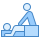 blue ui style 마사지 icon