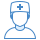 blue ui style 의사 icon