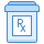 blue ui style pill bottle icon