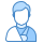 blue ui style 삼각 붕대 icon