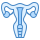 blue ui style 자궁 icon