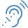 blue ui style 청취 icon