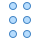 blue ui style 점자 icon