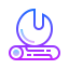 gradient style 캠프 불 icon