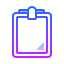 gradient style 클립 보드 icon