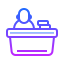 gradient style 프런트 데스크 icon