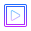 gradient style right button icon