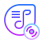 gradient style 재생 목록 icon