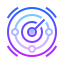 gradient style radar icon