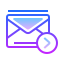 gradient style 보내다 icon