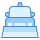 blue ui style schneepflug lkw icon