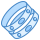 blue ui style armreifen icon
