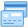 blue ui style bankkarten icon