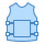 blue ui style bulletproof vest icon