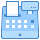 blue ui style kasse icon