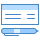 blue ui style scheckbuch icon