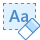 blue ui style clear formatting icon