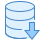 blue ui style datenbank export icon