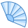 blue ui style 중국 팬 icon