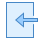 blue ui style import icon