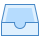 blue ui style inbox icon