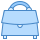 blue ui style 가방 전면보기 icon