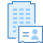 blue ui style kontakt dem unternehmen hinzufügen icon