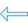 blue ui style left arrow icon