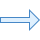blue ui style pfeil: lang, rechts icon
