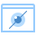 blue ui style mark view as hidden icon